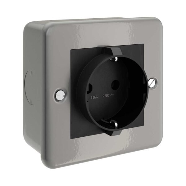 5-hole metal box with socket for conduits
