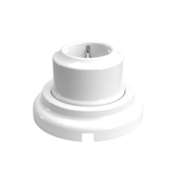 Porcelain wall socket with base