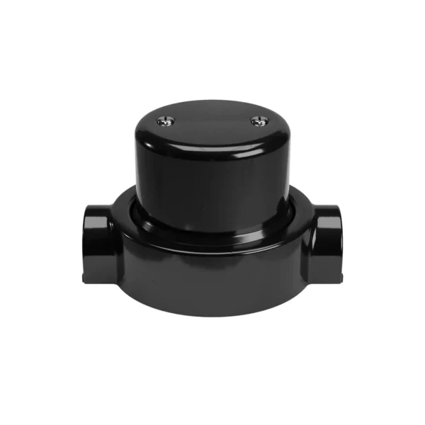 Porcelain junction box with base for Conduits 1-3 outputs