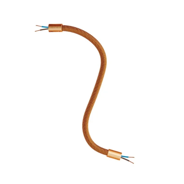 Flexible sturdy cable with copper textile