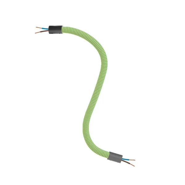 Flexible sturdy cable with green textile